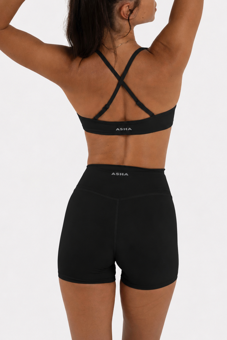 Cross Over Shorts - Black